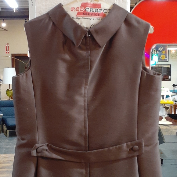 Vintage Richard Frontman Brown slvs dress - Picture 5 of 9